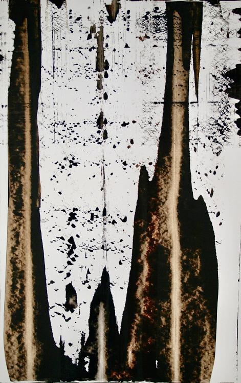 Jean Marie LEDANNOIS - Original painting - Gouache - Abstract composition