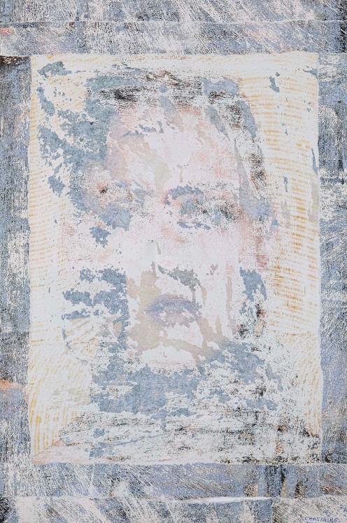 Jean-Claude CHASTAING - Original diverse art - Collage - Interior Portrait