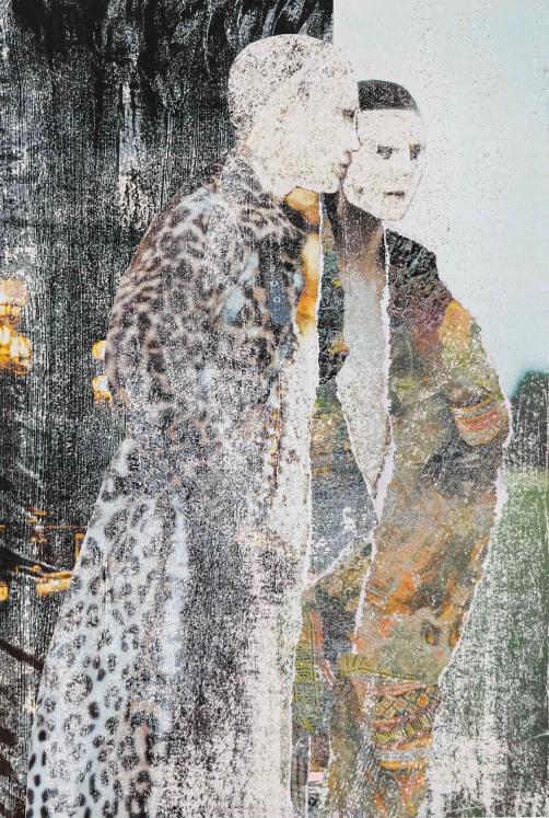 Jean-Claude CHASTAING - Original diverse art - Collage - Couple