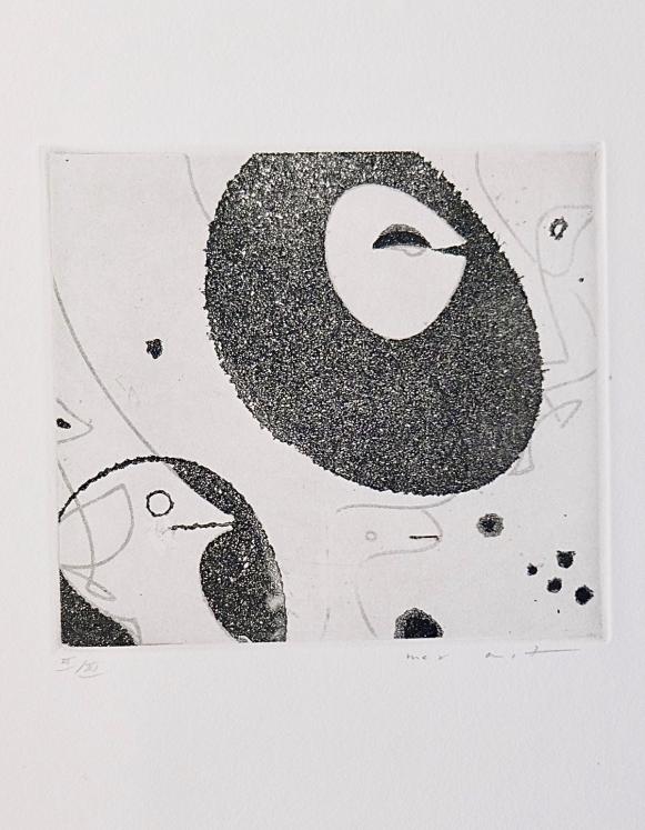 Max ERNST - Original Print - Etching - Untitled (A poem in each Paul Eluard book) 2