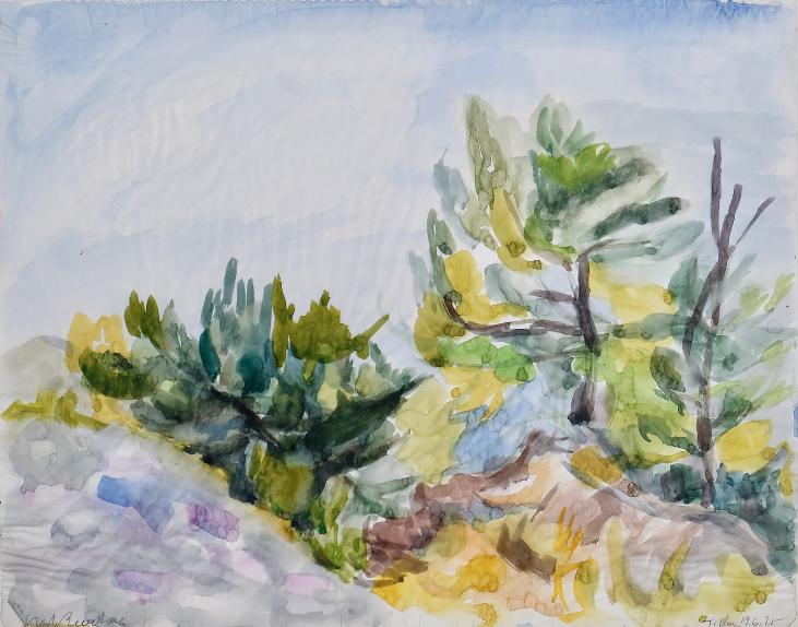 Magdalena Reinharez - Original painting - Watercolor - Landscape 11