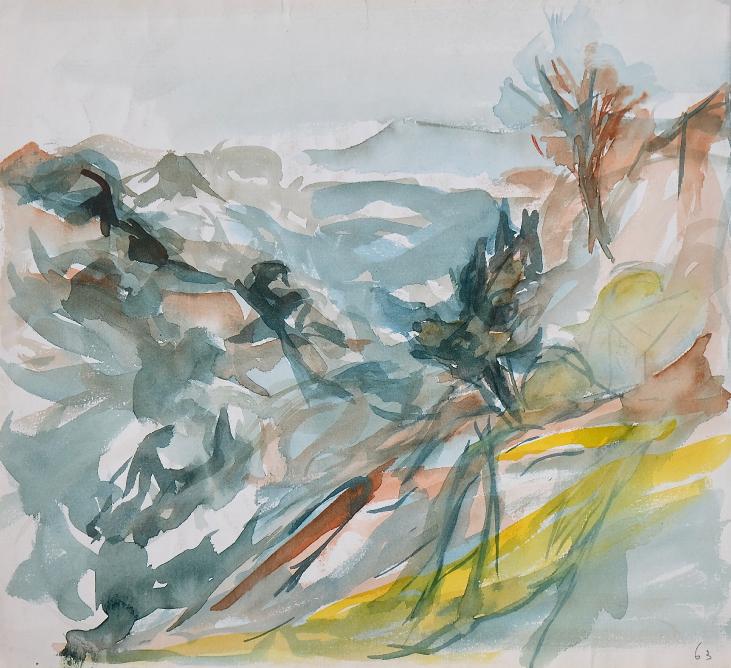 Magdalena Reinharez - Original painting - Watercolor - Landscape 16