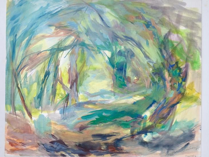 Magdalena Reinharez - Original painting - Gouache - Forest 12