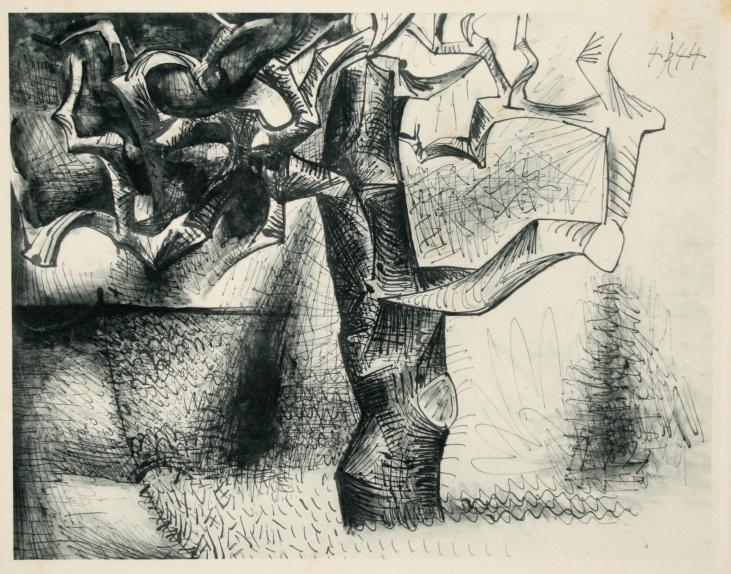 Pablo PICASSO (after) - Print - Etching - The tree