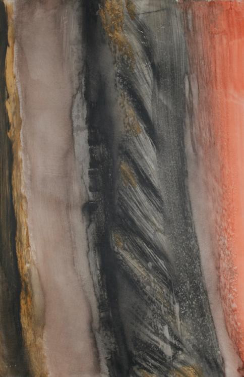 Jean Marie LEDANNOIS - Original painting - Gouache - Abstract composition 39