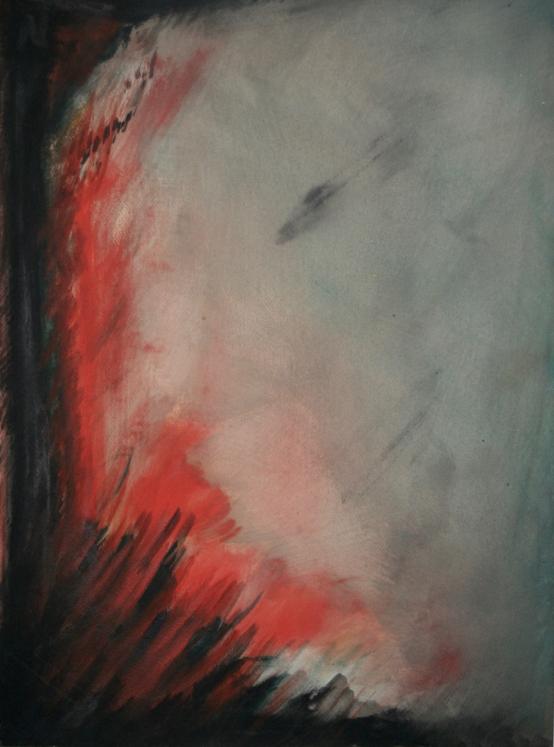 Jean Marie LEDANNOIS - Original painting - Gouache - Abstract composition 14
