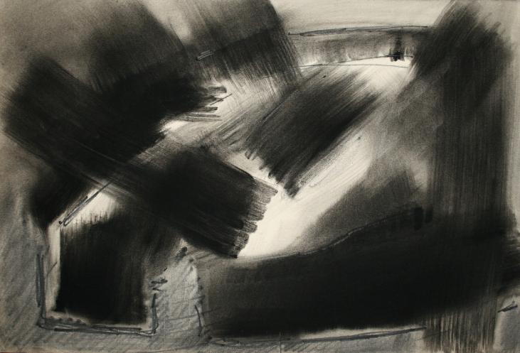 Jean Marie LEDANNOIS - Original painting - Gouache - Abstract composition 66
