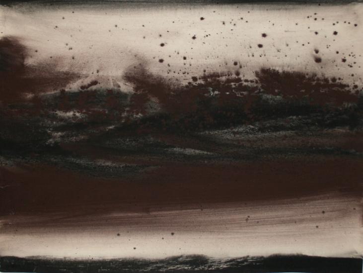 Jean Marie LEDANNOIS - Original painting - Gouache - Abstract composition 13