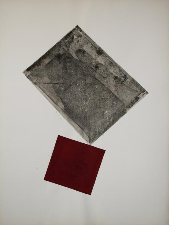 Jean Marie LEDANNOIS - Original painting - Gouache - Abstract composition 178