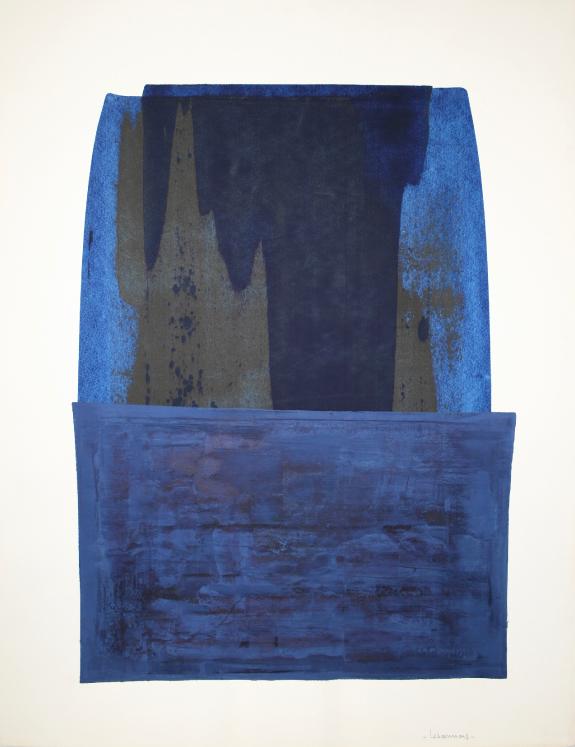 Jean Marie LEDANNOIS - Original painting - Gouache - Abstract composition 78
