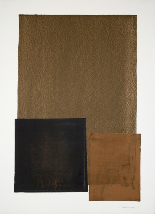 Jean Marie LEDANNOIS - Original painting - Gouache - Abstract composition 102