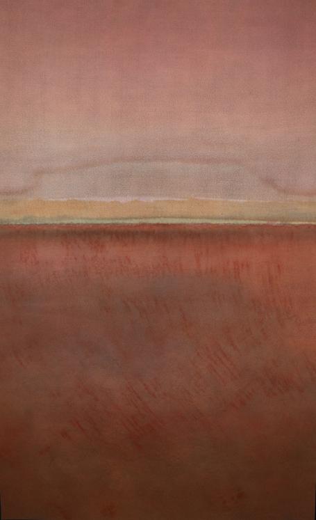 Jean Marie LEDANNOIS - Original painting - Gouache - Abstract landscape 148