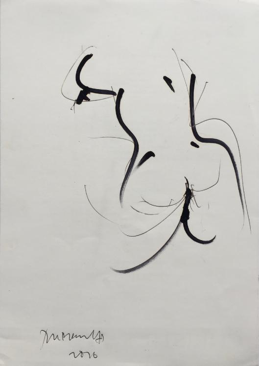Nguyen Manh Duc DUCMAN - Original drawing - Felt - Nude 1