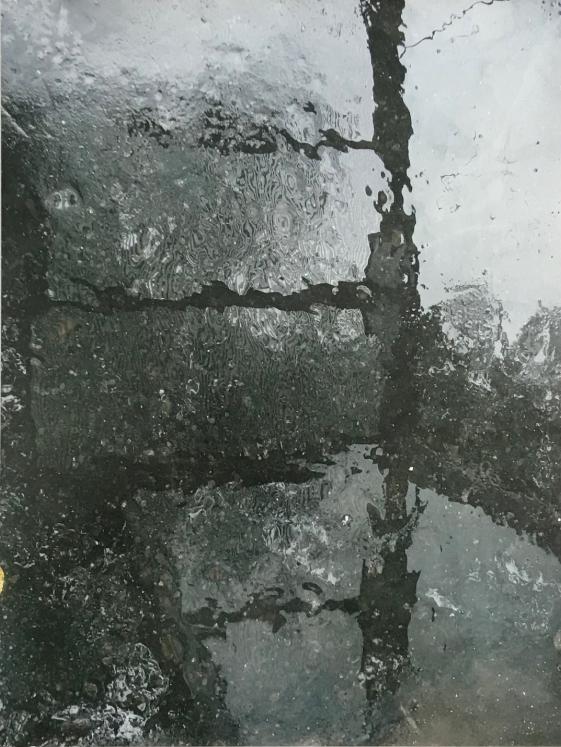 Jean Claude Chastaing - Original photo - Puddle