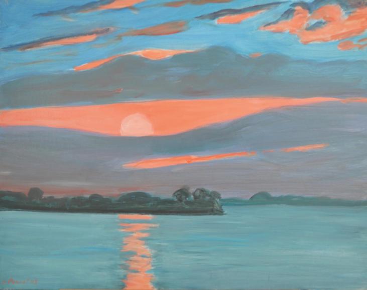 Jacques PONCET - Original painting - Acrylic - Sunset 2