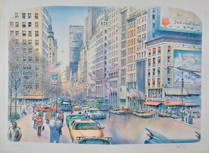 Rolf RAFFLEWSKI - Original Print - Lithograph - New York 1