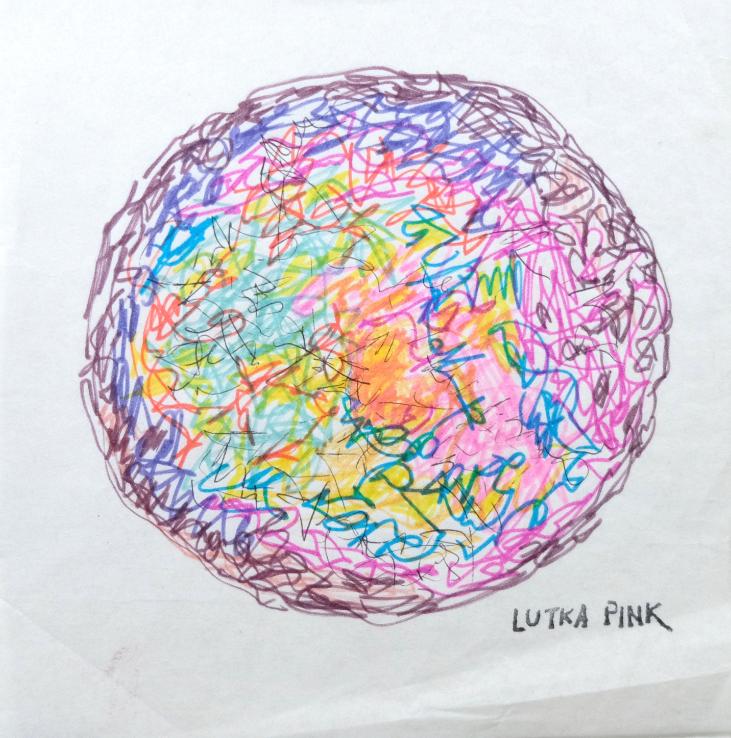 Lutka PINK - Original drawing - Felt - Cosmos 5