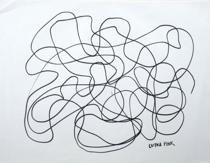 Lutka PINK - Original drawing - Felt - Zig Zag 46