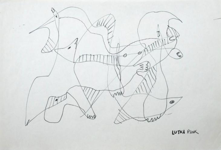 Lutka PINK - Original drawing - Felt - Zig Zag 51