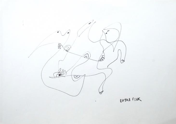 Lutka PINK - Original drawing - Felt - Zig Zag 54