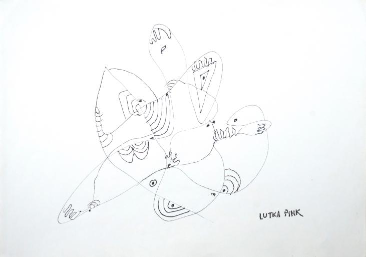Lutka PINK - Original drawing - Felt - Zig Zag 57