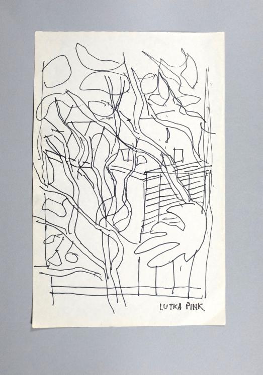 Lutka PINK - Original drawing - Felt - Landscape 16