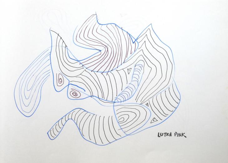 Lutka PINK - Original drawing - Felt - Zig Zag 258
