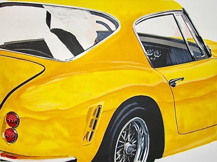 Jerry KOH - Original print - Lithograph - Ferrari 250 GT SWB, Chassis N ° 21