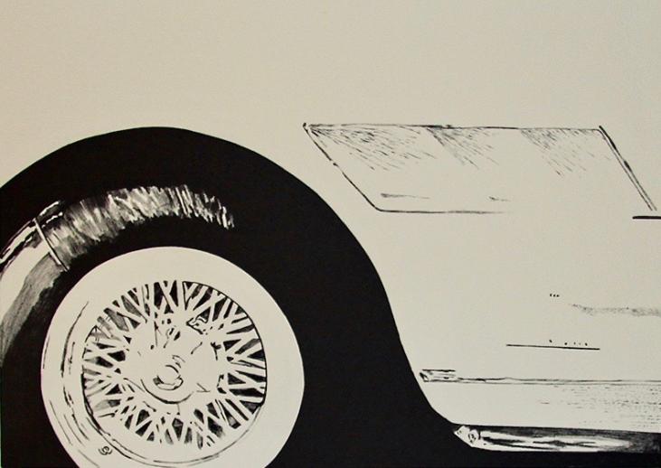 Jerry KOH - Original print - Lithograph - Ferrari 275 GTS 2