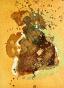 Jean Marie LEDANNOIS - Original painting - Gouache - Abstract composition 12