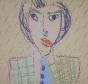 Alain Michel BOUCHER - Original drawing - Pastel - Woman 8