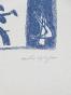 André MASSON  - Original print - Etching - Untitled 13 (Feuilles éparses)