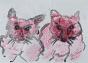 Jean-Louis SIMONIN - Original painting - Gouache and pastel - Real Rats