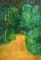 Jean Claude Chastaing - Original oil painting on photo - The little path