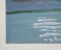 Jacques PONCET - Original painting - Gouache - Gray weather shore