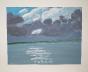 Jacques PONCET - Original painting - Gouache - Gray weather shore