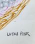 Lutka PINK - Original drawing - Felt - Cosmos 9
