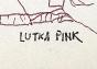 Lutka PINK - Original drawing - Felt - Landscapes 12