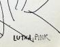 Lutka PINK - Original drawing - Felt - Conversation