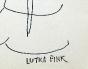 Lutka PINK - Original drawing - Felt - Conversation 22