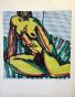 Alain Michel BOUCHER - Original painting - Gouache - Seated nude