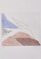 André BEAUDIN - Original Print - Etching - Untitled (A poem in each book Paul Eluard)