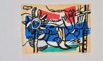 Fernand LEGER - Original Print - Lithography - Landscape with two birds (A poem in each Paul Eluard book) 2