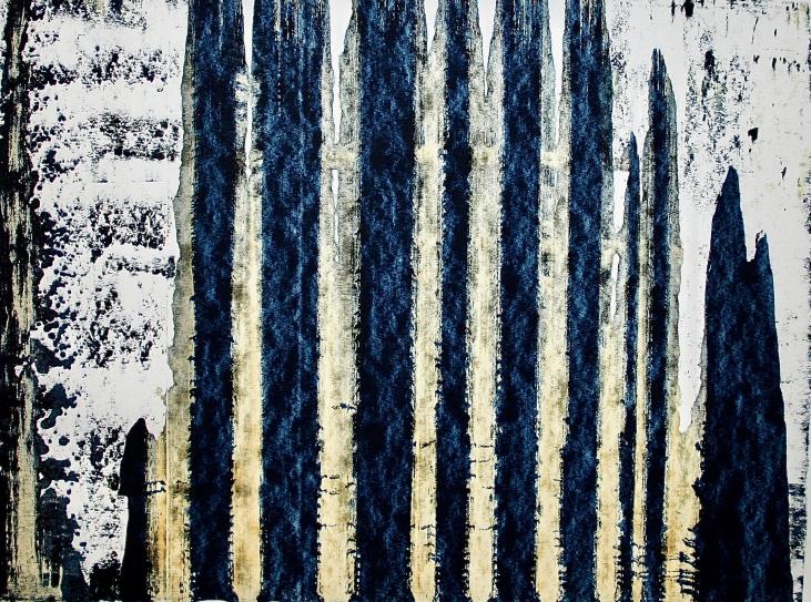 Jean Marie LEDANNOIS - Peinture originale - Gouache - Composition abstraite 9