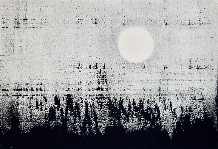 Jean Marie LEDANNOIS - Peinture originale - Gouache - Composition abstraite 153
