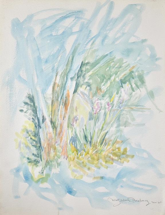 Magdalena Reinharez - Peinture originale - Aquarelle - Paysage Forêt