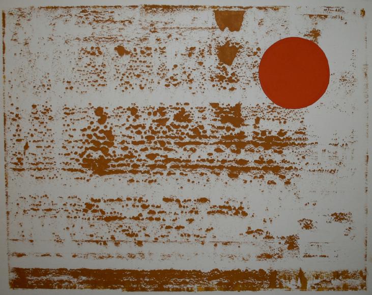 Jean Marie LEDANNOIS - Peinture originale - Gouache - Composition abstraite 21
