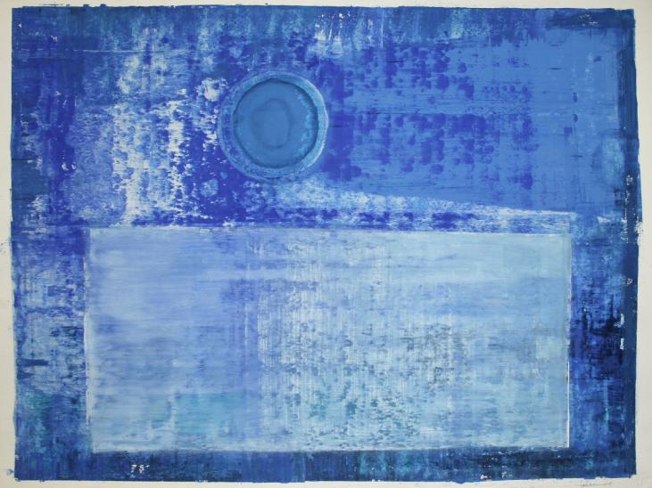 Jean Marie LEDANNOIS - Peinture originale - Gouache - Composition abstraite 165