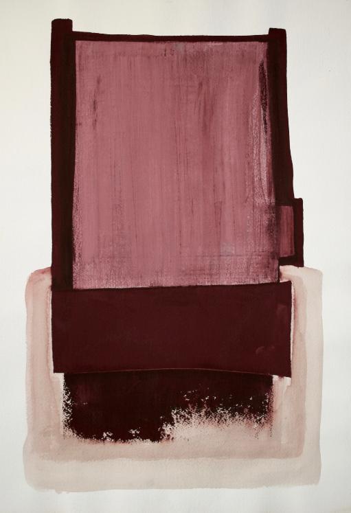 Jean Marie LEDANNOIS - Peinture originale - Gouache - Composition abstraite 132