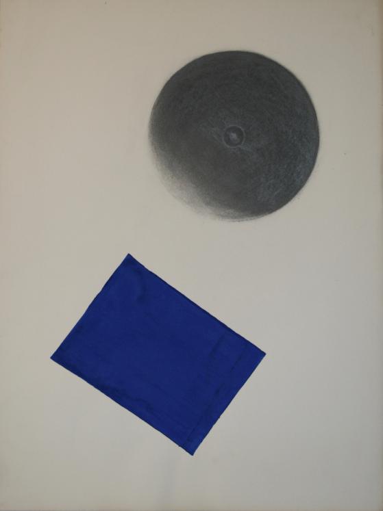 Jean Marie LEDANNOIS - Peinture originale - Gouache - Composition abstraite 177